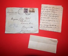 A Letter Envelope With A Stamp, Egypt 1946 - Storia Postale