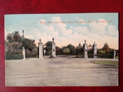 RI PROVIDENCE Mann Memorial Gates Roger Williams Park - Providence