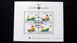 Azoren 402 Block 10 Oo/ESST, EUROPA/CEPT 1989, Kinderspiele - Azores