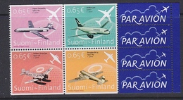 Finland 2003 Aviation 4v (bklt Pane)  ** Mnh (35338A) - Unused Stamps