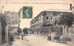 94-FONTENAY-SOUS-BOIS- RUE CASTEL ET LA MANUFACTURE DE PIANO GAVEAU - Fontenay Sous Bois