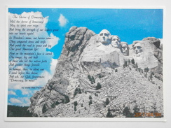 Postcard The Shrine Of Democracy Mount Rushmore National Memorial South Dakota  My Ref B2887 - Mount Rushmore