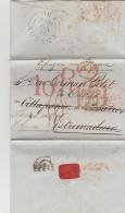 GBP095 / London, 1844 Nach Spanien (Estremadura Villafranca De Los Barros)) Mit Weiterleitung - Cartas & Documentos