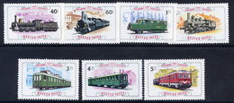 HUNGARY 1976 Centenary Of Railway Line Set MNH / **.  Michel 3157-63 - Unused Stamps