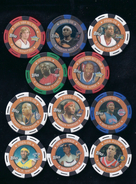 11 TOPPS 2005-2006 NBA COLLECTOR POKER CHIPS -shawn Marion-shaquille O'neal-monta Ellis-danny Granger-J.R.smith... - Altri & Non Classificati