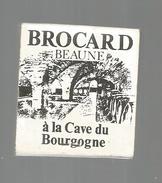 G-I-E , Tabac , Boites , Pochette D'ALLUMETTES , Publicité , 2 Scans , Cave De Bourgogne , Brocard , Beaune - Scatole Di Fiammiferi