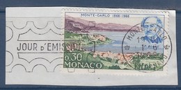 = La Condamine Et La Pointe Des Speluges Vers 1860, Monaco, 1er Jour 1.6.66 N°692 Sur Fragment - Storia Postale