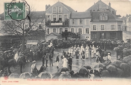 89-VILLENEUVE L'ARCHEVÊQUE- LA MI-CARÊME , PRESENTATION DE LA ROSIERE - Villeneuve-l'Archevêque