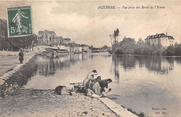 89-AUXERRE- VUE PRISE DES BORDS DE L'YONNE - Auxerre