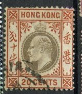 Hong Kong 1903  20 Cent King Edward VII Issue #78  Used - Gebraucht