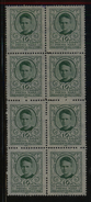 POLAND 10GR MARIE SKLODOWSKA CURIE RADIOLOGY INSTITUTE FUNDRAISING LABEL NG BLOCK OF 8 CHEMISTRY NOBEL PRIZE WINNER - Viñetas