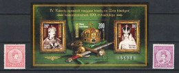 Hungary 1916-2016. Coronation Centenary Zita And Charles Nice Sheet + Original Set From 1916. Year, MNH (**) - Unused Stamps