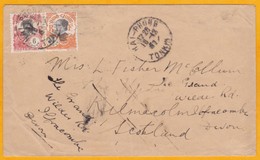 1932 - Enveloppe  De Hai Phong, Tonkin  Vers Ecosse Puis Angleterre - Affrt 10 C -  Au Verso Cad Arrivée Ecosse - Storia Postale