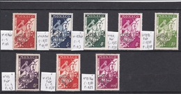 N° 11,11A,12,12A,12B,13,13A,19 Préoblitérés - Unused Stamps