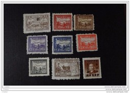 Chine  Orientale Lot De 9 Timbres MH* - Cina Orientale 1949-50