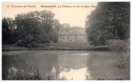 95 - MENUCOURT --  Le Château Vu De La Piece D'eau - Menucourt