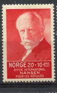 Norway 1935 20+10o Fridtjof  Nansen Issue #B7 MH - Unused Stamps