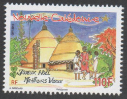 Nelle CALEDONIE - Noël - Joyeux Noël Et Meilleurs Voeux : Huttes Et Femmes - Ongebruikt