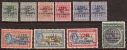 Bahamas 1942 Mint Mounted, See Notes, Sc# 116-124,127, SG 162-170,173 - 1859-1963 Colonie Britannique