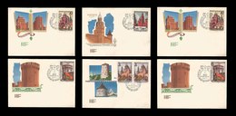 E)1971 RUSSIA, RUSSIA CITY, CASTLES, ARCHITECTURE, ILUSTRATION, FDC SET OF 6 - FDC