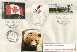 Belle Lettre Du Canada., Ville D'Iqaluit,Territoire Du Nunavut, Canadian Arctic Archipelago, Adressée En Andorre - Autres & Non Classés