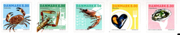 Denmark - 2017 - Shellfish - Mint Self-adhesive Booklet Stamp Set - Unused Stamps