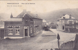 Nessonvaux - Rue De La Station (animée, Café, Restaurant, Billard, 1907) - Trooz