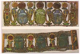 Gold Bracelets Inlaid With Lapis Lazuki Scarabs Framed By Uraei - Publ. Lehnert & Landrock Cairo - Museen