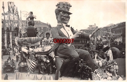 Carte Postale Photo NICE (Alpes Maritimes)  Carnaval L'oncle Tom ? Cigare Photo Jardin Albert 1 Er à Nice - Carnival