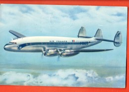 IBH-13 Lockheed Constellation De Air France. Cachet 1955, - 1946-....: Era Moderna