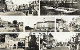 Watford - Multivues: High Street, Town Hall, Park... - Valentine & Sons Ltd. - Hertfordshire