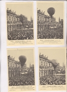 4 CPM REEDITION NANCY ACCIDENT DU BALLON (12 Juillet 1908!) - Incidenti