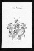 Von Willibald - Willibald Wappen Adel Coat Of Arms Heraldry Heraldik Kupferstich - Estampes & Gravures