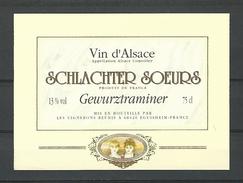 ALSACE VIN  SCHLACHTER SOEURS GEWURZTRAMINER   CAVE EGUISHEIM   NEUF QUALITÉ - Gewürztraminer