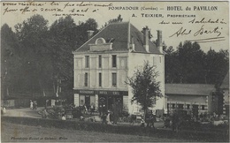 POMPADOUR (19) - HOTEL DU PAVILLON - PROP. A. TEIXIER - Ed. Bessot Et Guionie, Brive - Arnac Pompadour