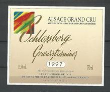 1997  ALSACE VIN  SCHLOSSBERG GEWURZTRAMINER CAVE KIENTZHEIM KAYSERBERG   NEUF QUALITÉ - Gewurztraminer