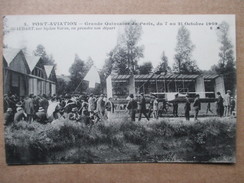 ESSONNE   91  VIRY-CHATILLON  - PORT-AVIATION  7 AU 15 OCTOBRE 1909 - GAUDART SUR BIPLAN VOISIN .... TRES ANIME     TTB - Viry-Châtillon