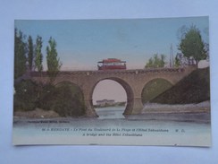 Réf: 94-20-10.             HENDAYE    Le Pont Du Boulevard De La Plage Et L'Hôtel Eskualduna ( Colorisée ) - Hendaye