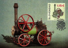 Slovakia - 2016 - Technical Monuments - Steam Locomotive Umrath (1894) - Maximum Card - Postcards