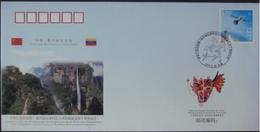 WJ2014-12 CHINA-Venezuela Diplomatic COMM.COVER - Storia Postale