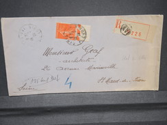 FRANCE - Enveloppe En Recommandé De Paris Pour St Maur Les Fossés En 1926 , Affranchissement Semeuse - L 6744 - 1921-1960: Période Moderne