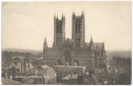 Lincoln Cathedral S.W.- Unused - Raphael Tuck & Sons - Lincoln