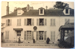 MAISON OU NAQUIT LE GRAND ECRIVAIN BOILEAU DESPREAUX EN 1636 - CROSNE - Crosnes (Crosne)