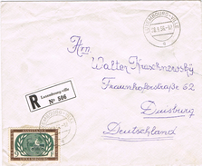 23826. Carta Certificada LUXEMBOURG Ville 1956 A Allemagne - Brieven En Documenten