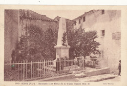 83 // SIGNES    Monument Aux Morts De La Grande Guerre  1914 1918 - Signes