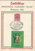 BUDAPEST INTERNATIONAL WAR FAIR, SPECIAL POSTCARD, 1942, HUNGARY - Cartas & Documentos