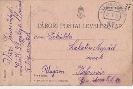 WARFIELD POSTCARD, WW1, INFANTRY REGIMENT NR 51, CENSORED  WPO NR 37, 1916, HUNGARY - Covers & Documents