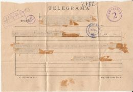 CENSORED!TELEGRAMME SENT FROM ARAD TO CLUJ NAPOCA, 1957, ROMANIA - Telegraphenmarken