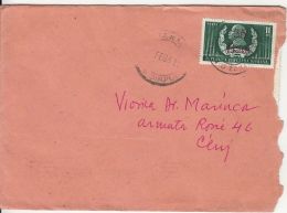 IL CARAGIALE, WRITER, 55 BANI OVERPRINT, STAMPS ON COVER, 1952, ROMANIA - Brieven En Documenten