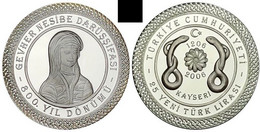 AC - 800th ANNIVERSARY YEAR OF MEDICAL EDUCATION IN TURKEY GEVHER NESIBE COM SILVER COIN 2006 PROOF UNCIRCULATED - Non Classés